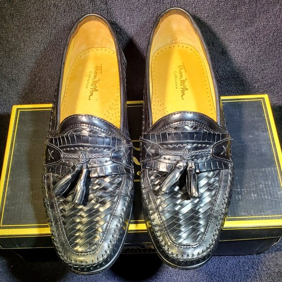 VINTAGE THOM McAN PEARSON WOVEN TOE KILTIE TASSEL SLIP ON LOAFERS main image 7